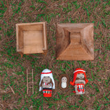 Ifugao Nativity Set with Wood Carved Ifugao Hut