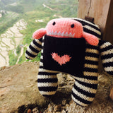 Lola and Lily Hand Knit Monster