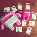 Lola and Lily Hand Knit Monster