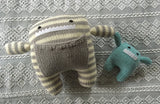 Lola and Lily Hand Knit Monster