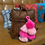 Pompom and Tassel Bag Charm