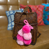 Pompom and Tassel Bag Charm
