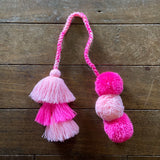 Pompom and Tassel Bag Charm