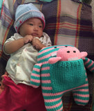 Lola and Lily Hand Knit Monster